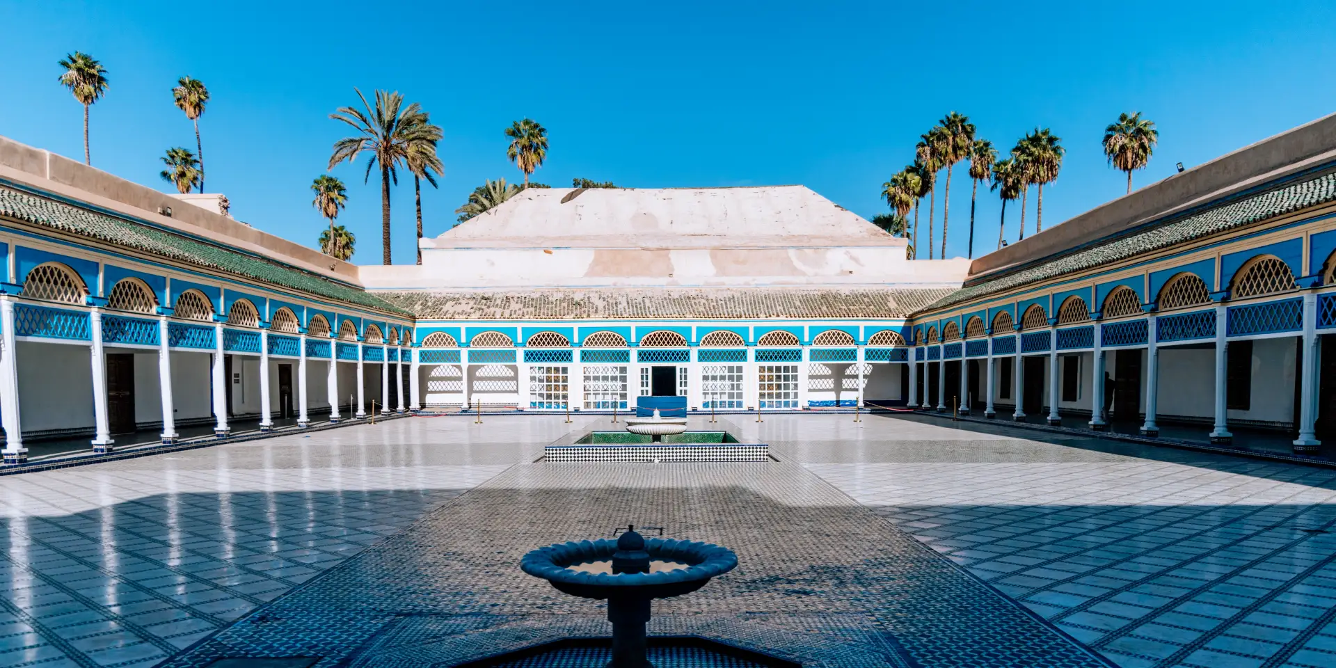 Patio del Palacio de la Bahía en Marrakech